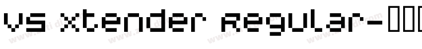 V5 Xtender Regular字体转换